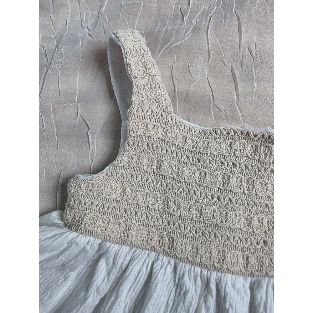 Crochet Tank Top Bohemian Size 4T 100% Cotton - Picture 7 of 8